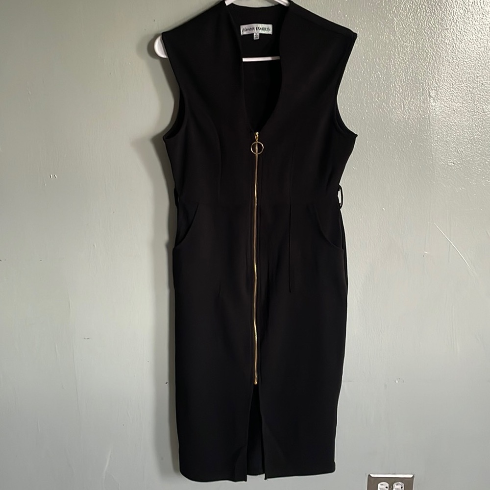 Black dress with pockets